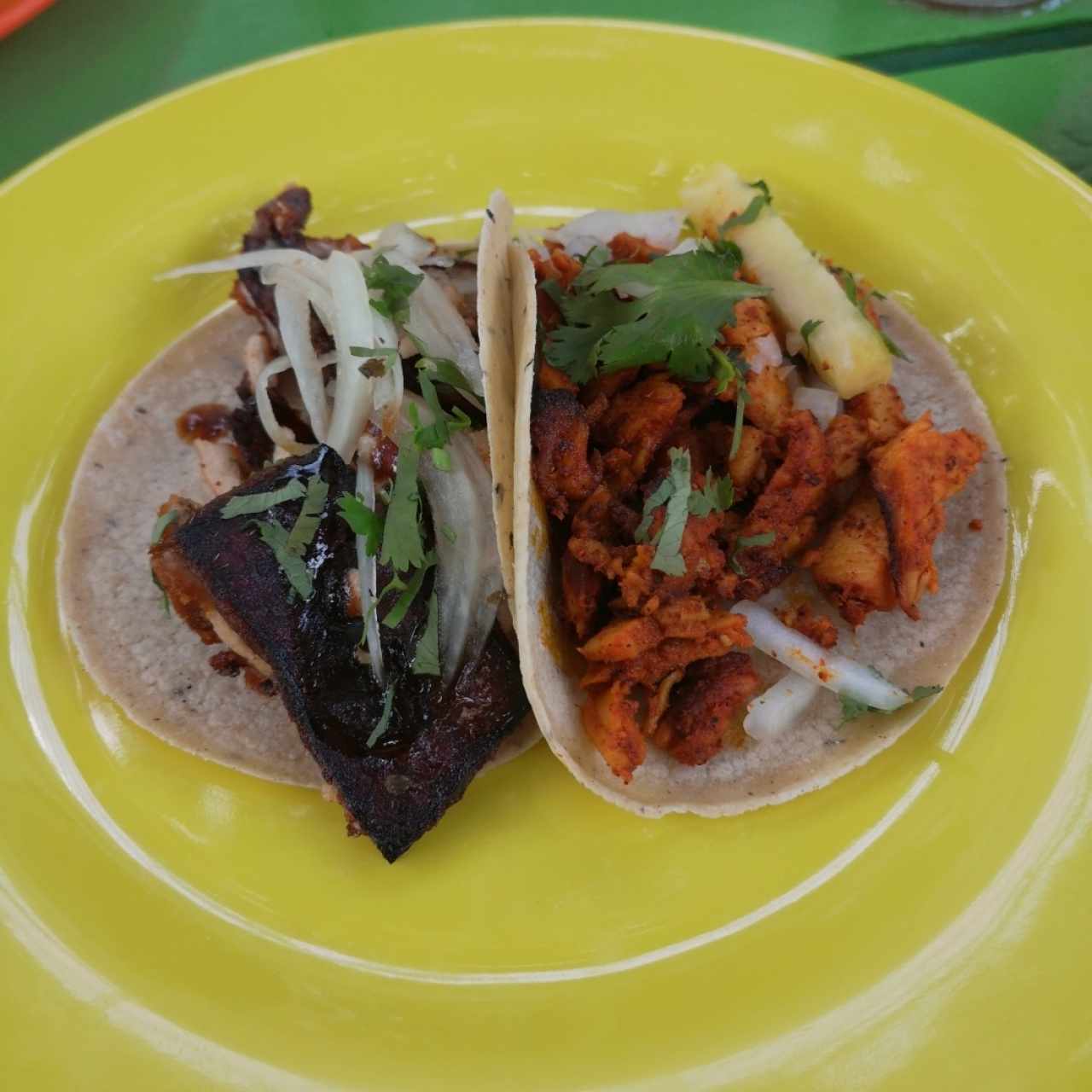 tacos de panza y de pibill