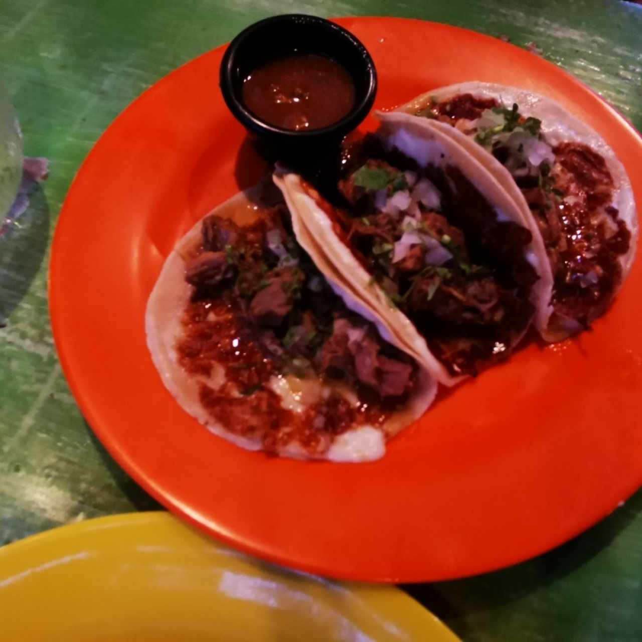 Taco birria de res