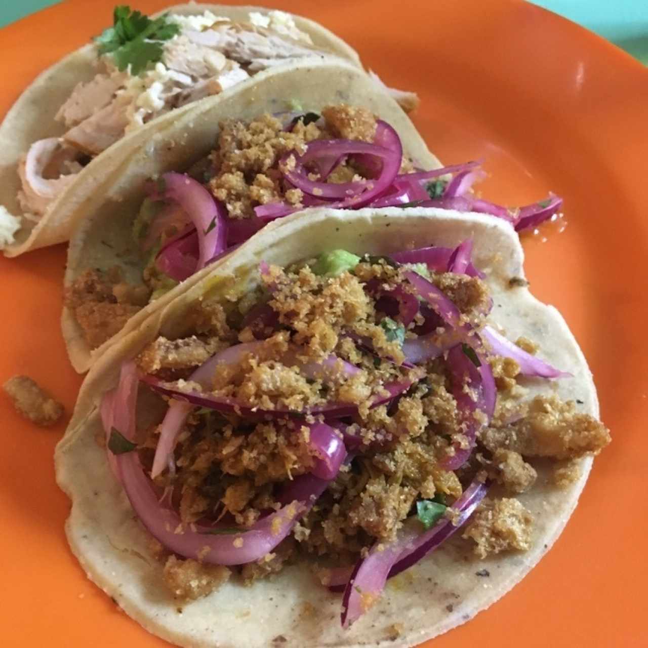 cochinita pibil y pollo pistolero