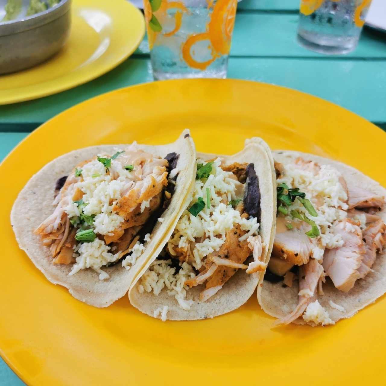 tacos de pollo