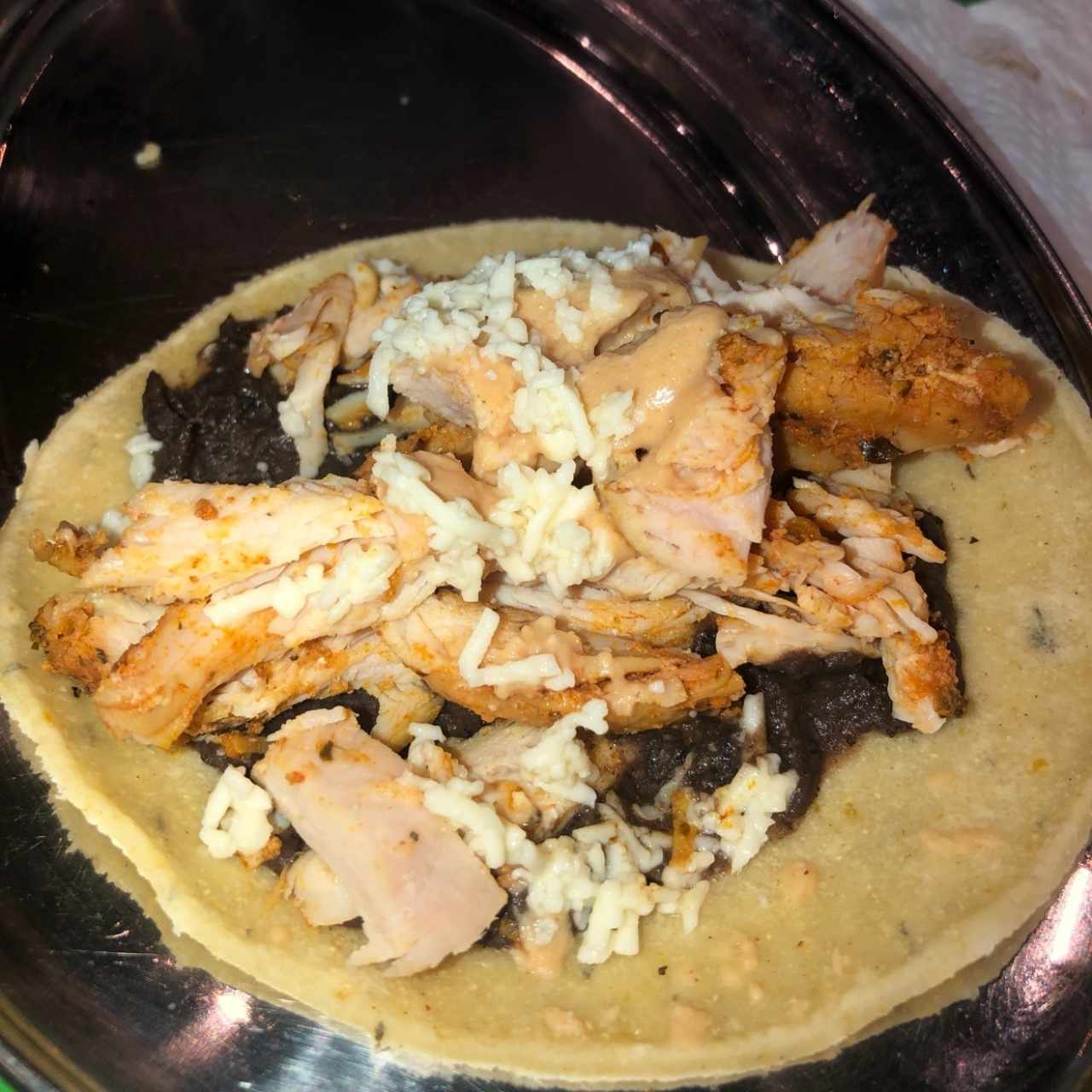 Taco de pollo pistolero