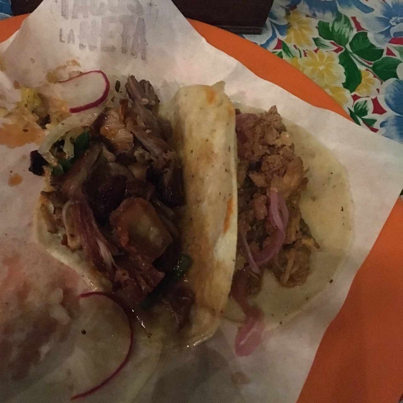 tacos panza y cochinita 