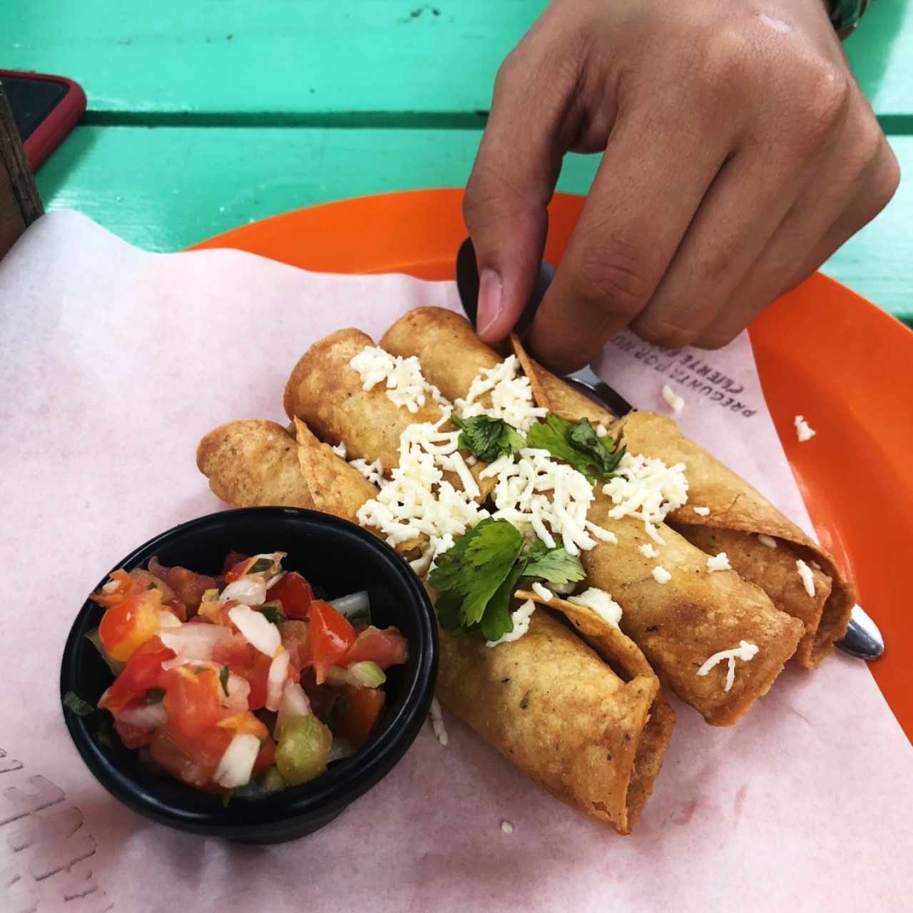 flautas de pollo