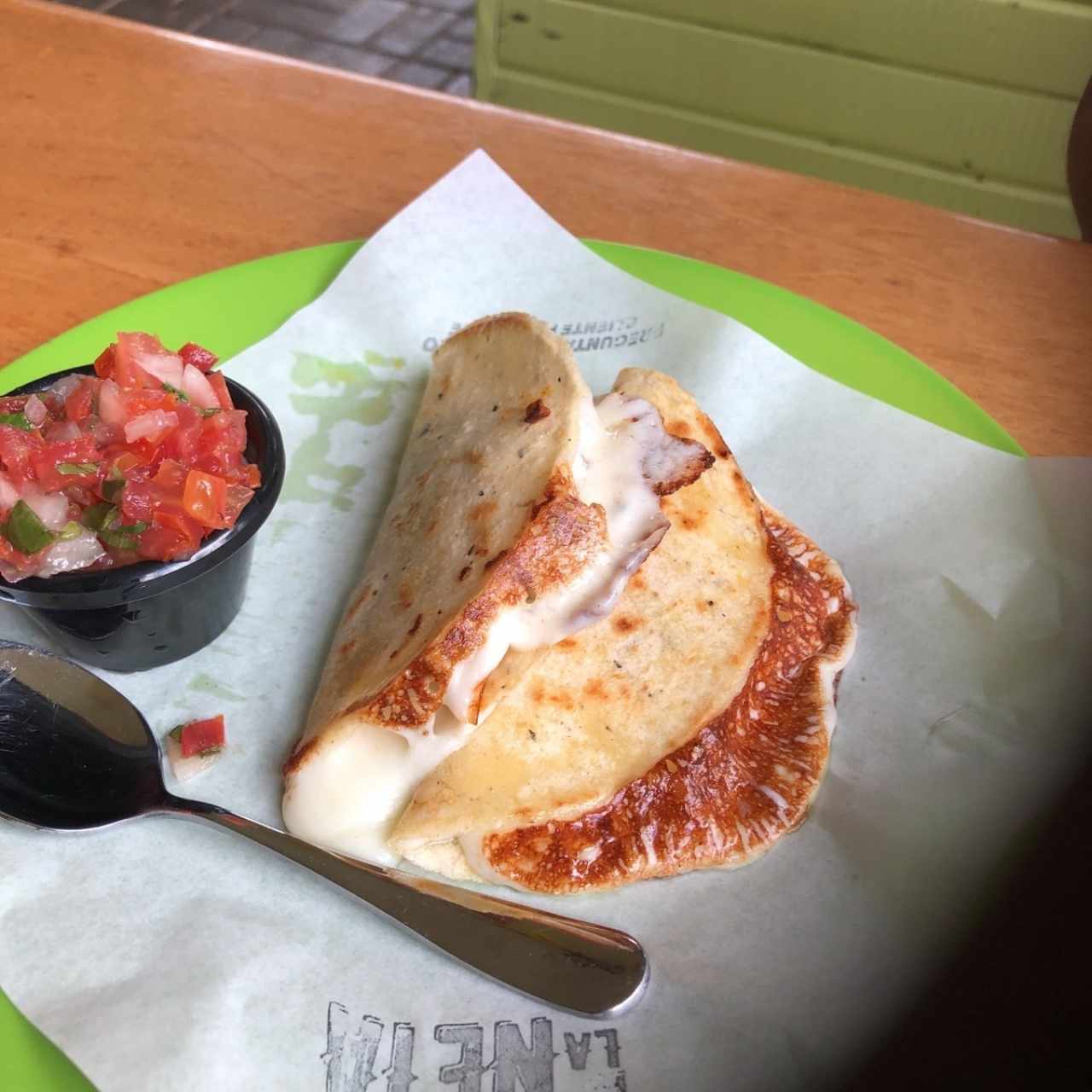 quesadillas de pollo y queso