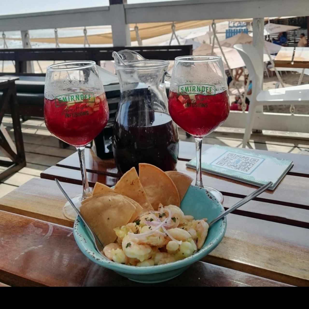 Ceviche de camaron - Sangria