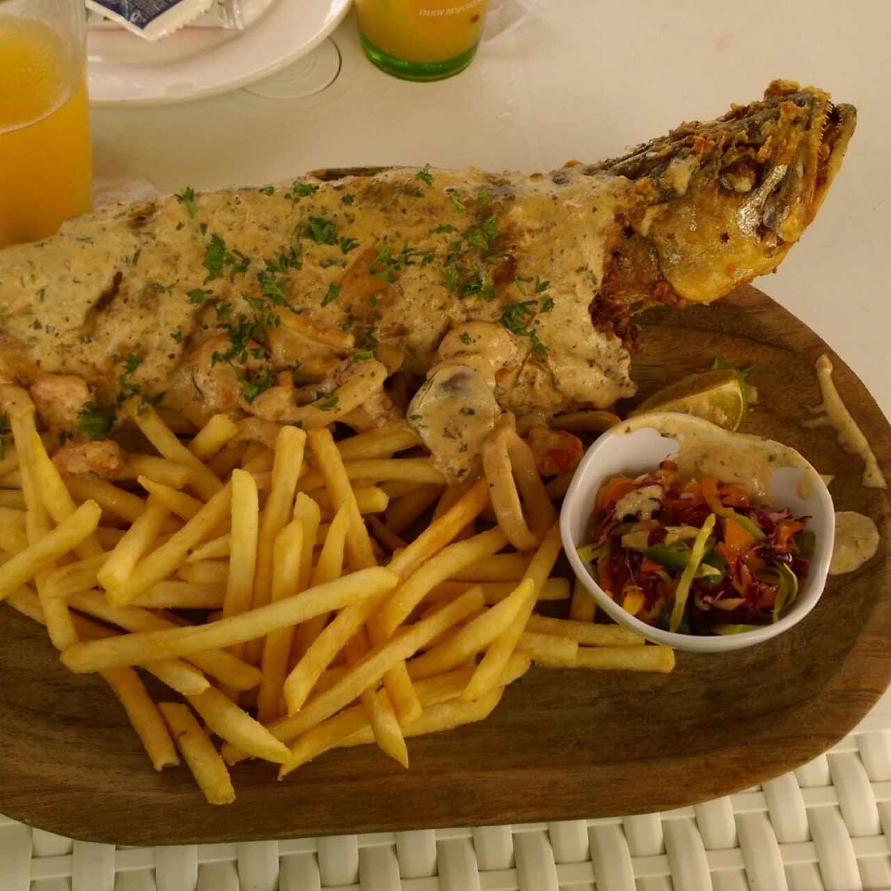 Pescado frito especial Praia