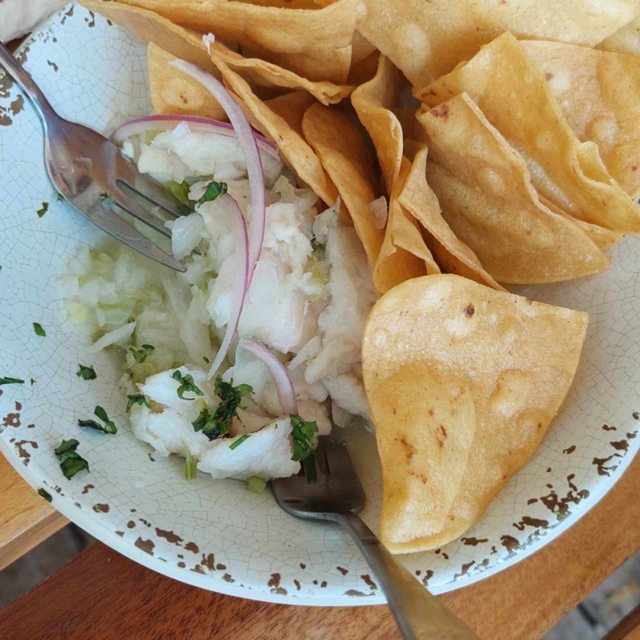 ceviche de corvina 