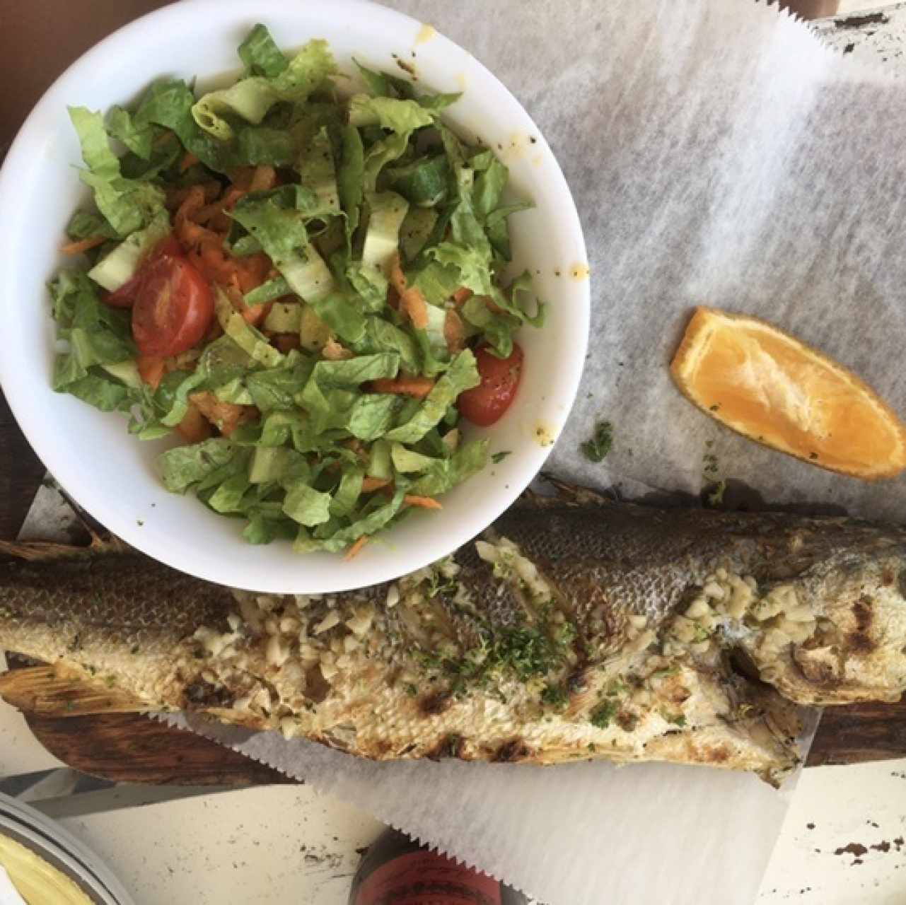 Pescado a la parrilla