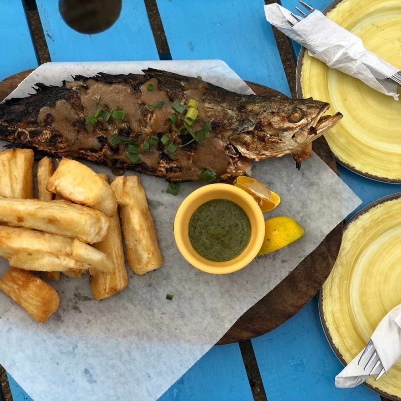 pesca del día a la parrilla 