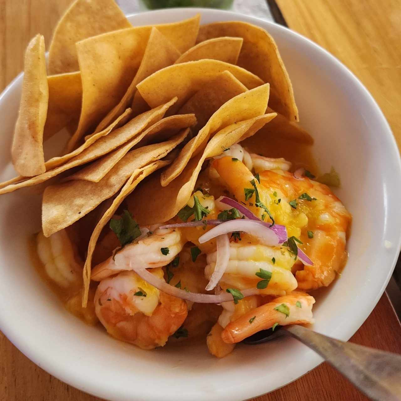 Ceviche Camarón con Maracuyá