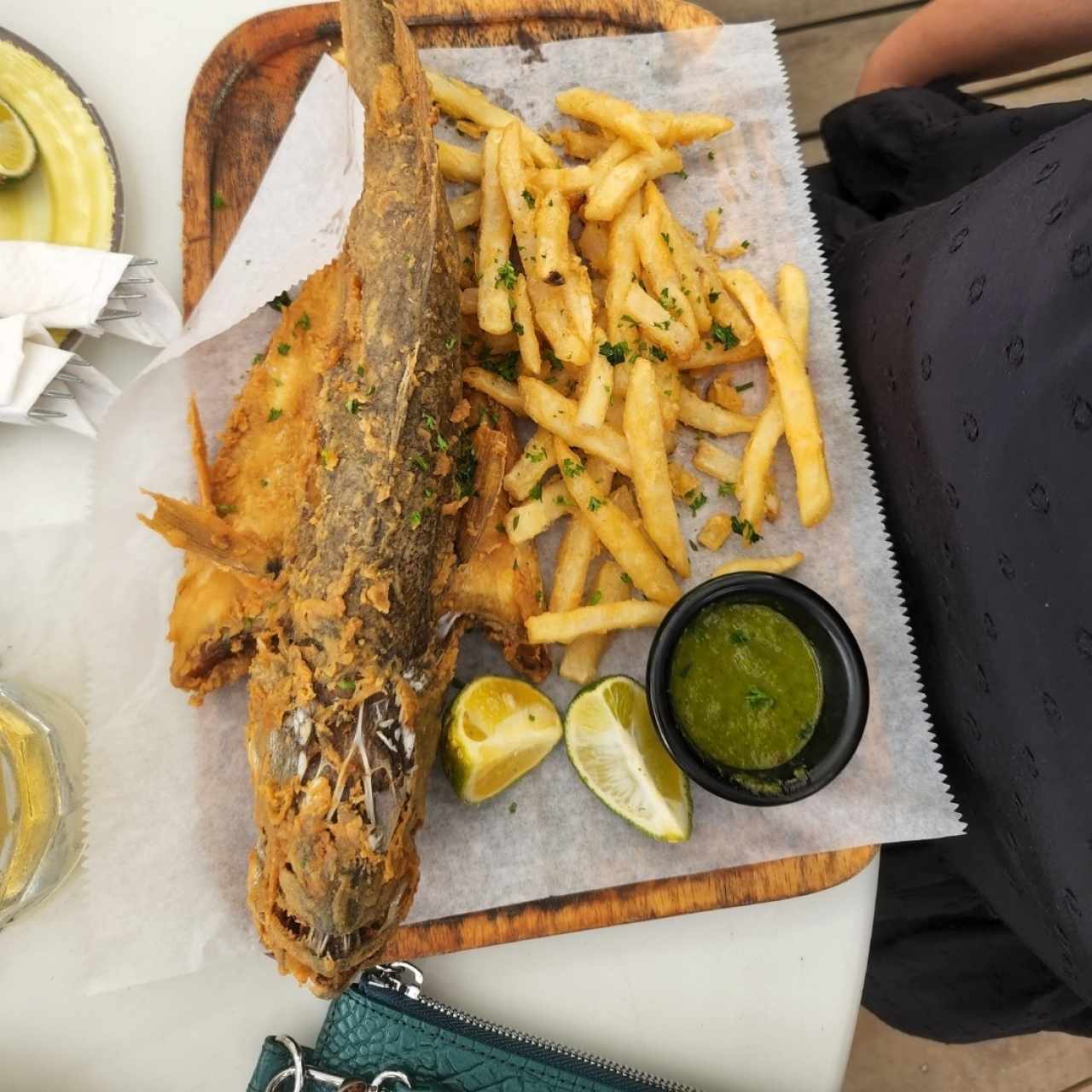 Pescado Frito con papas