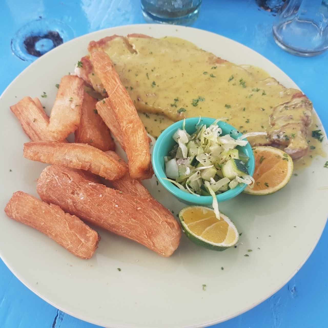 filete con curry y coco