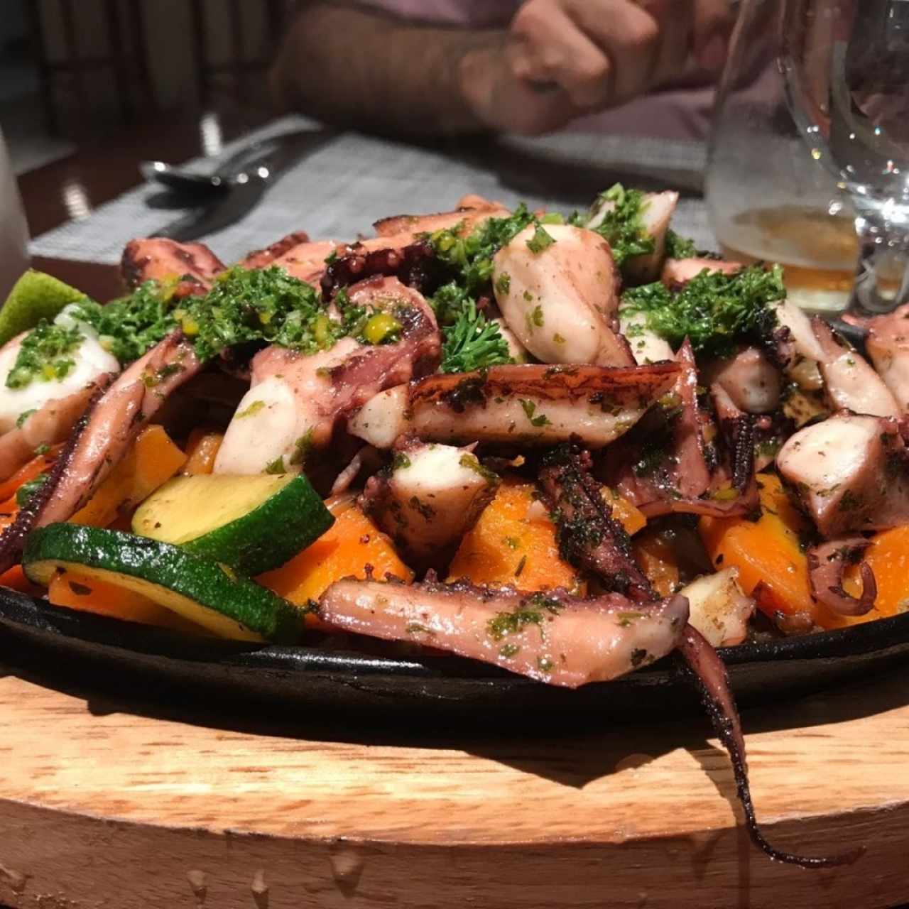 pulpo a la parrilla 