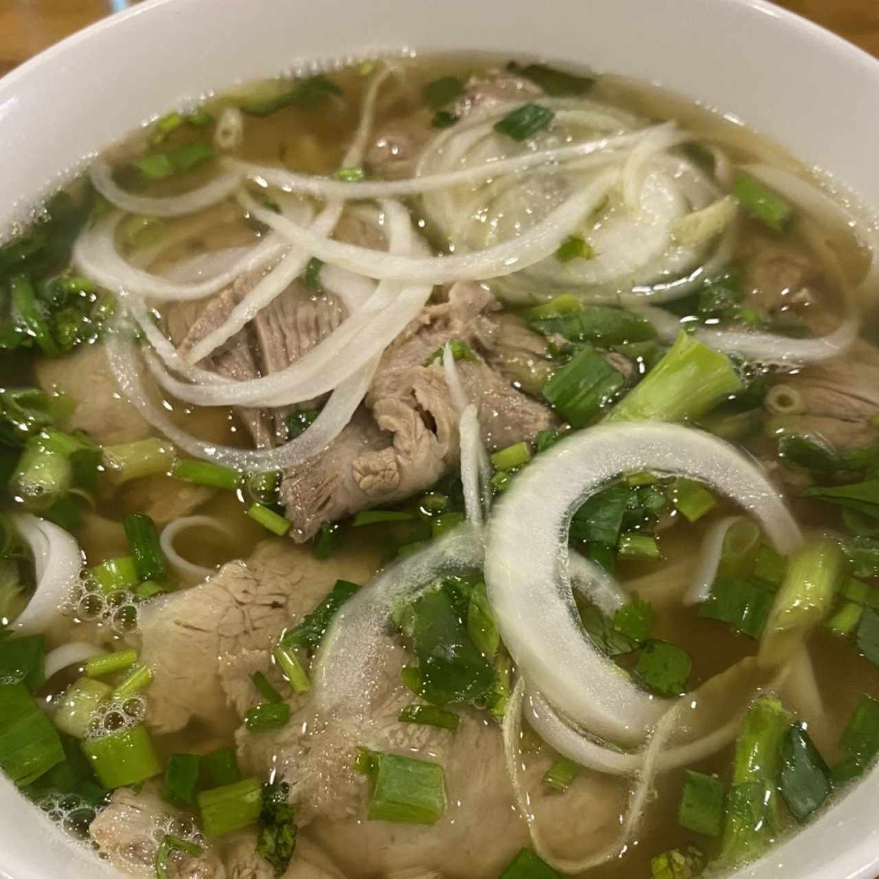 Pho de carne sin saltear