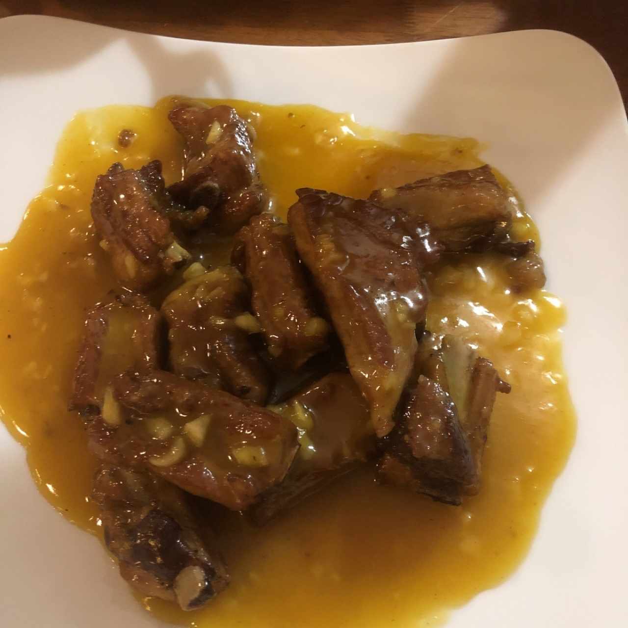 Costilla en naranja