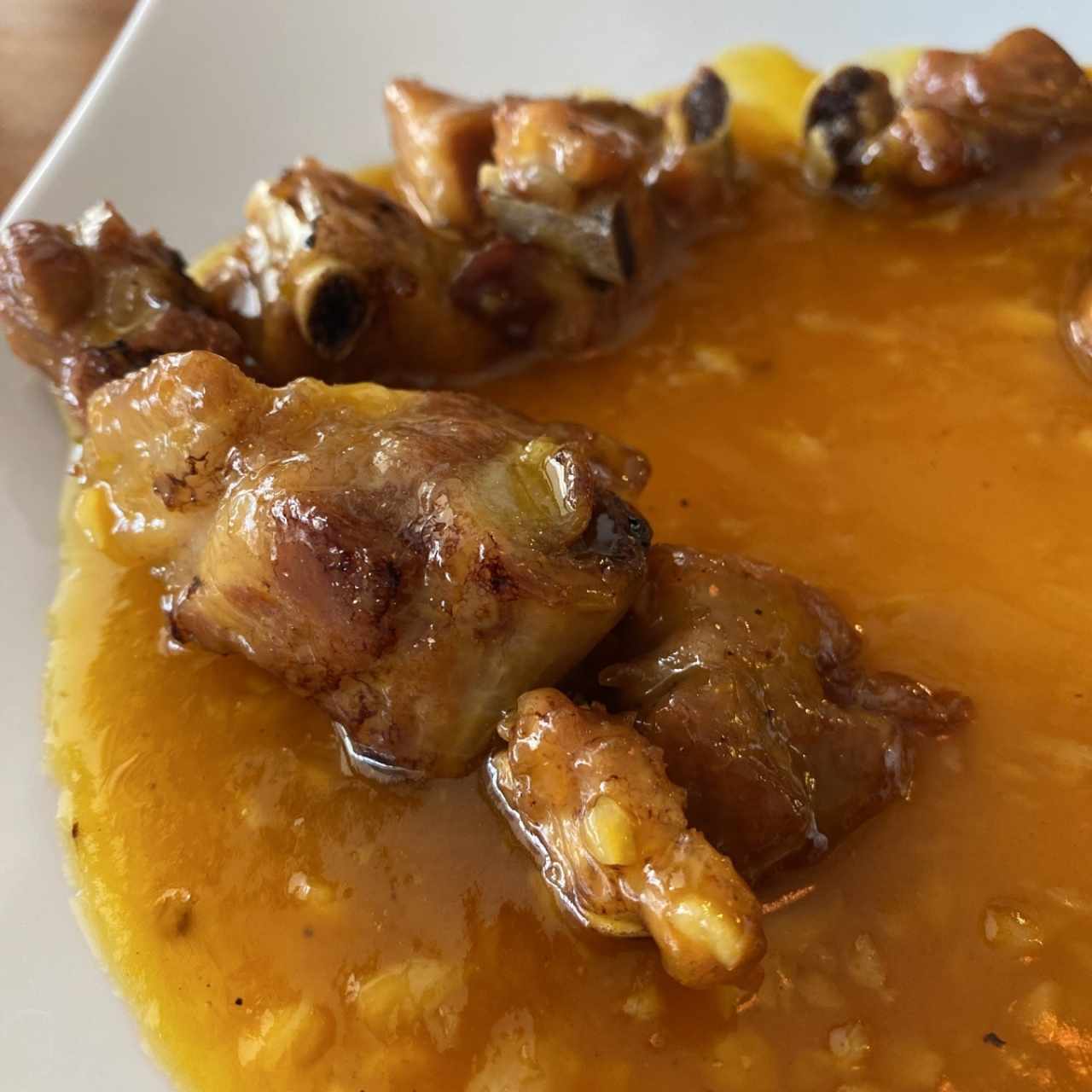 Puerco en salsa de Maracuya