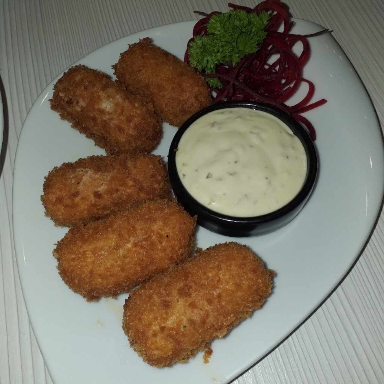 Croquetas de cangrejo