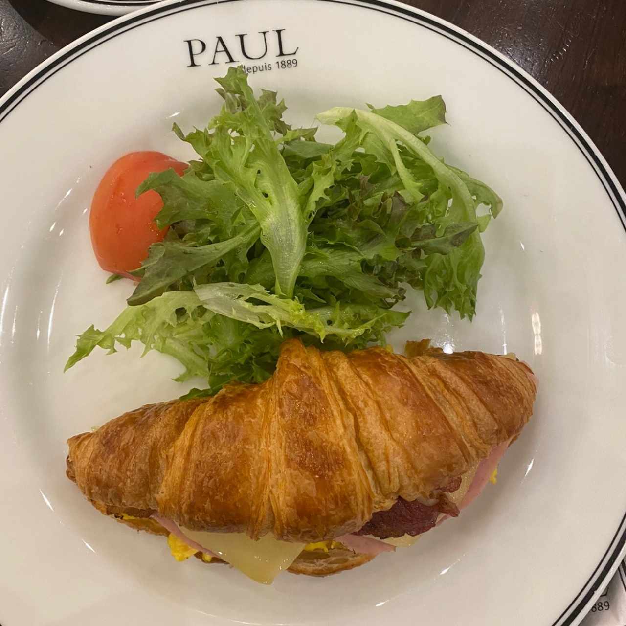 Croissant with Bacon 