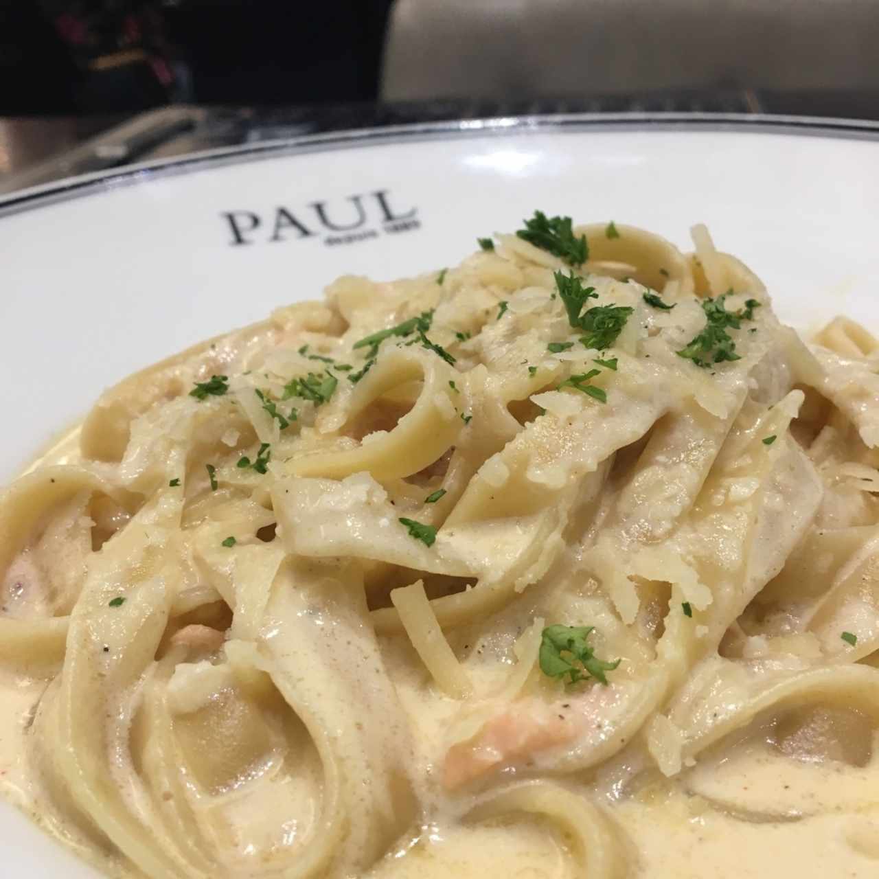 Fetuccini de salmon