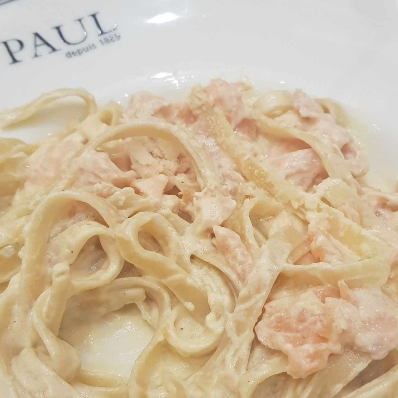 fettucini con salmon