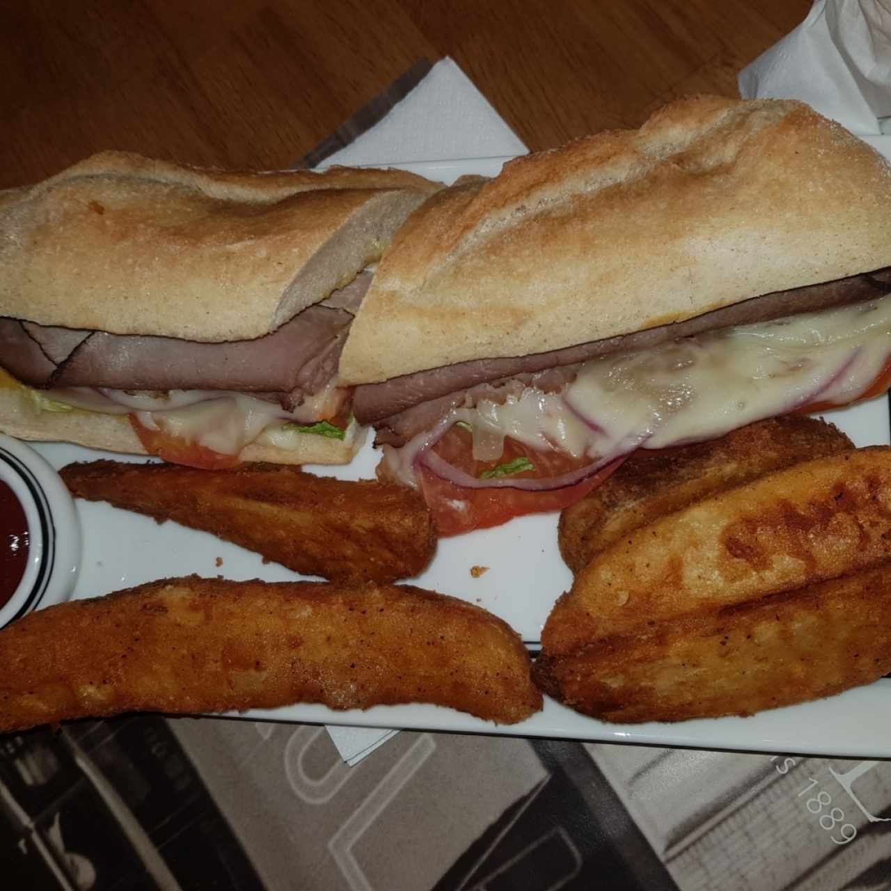 sandwich de roast beef