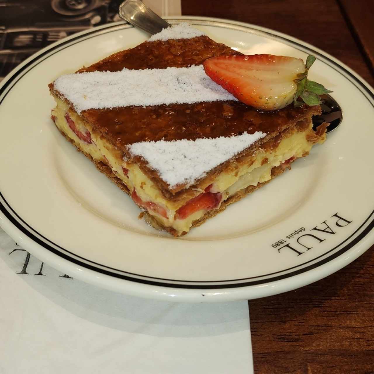 Postres - Milhoja de Fresa