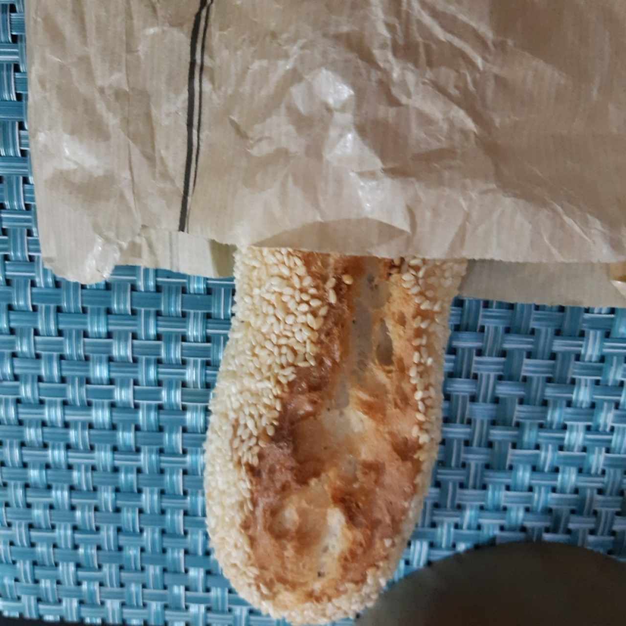 baguette de ajonjolí.