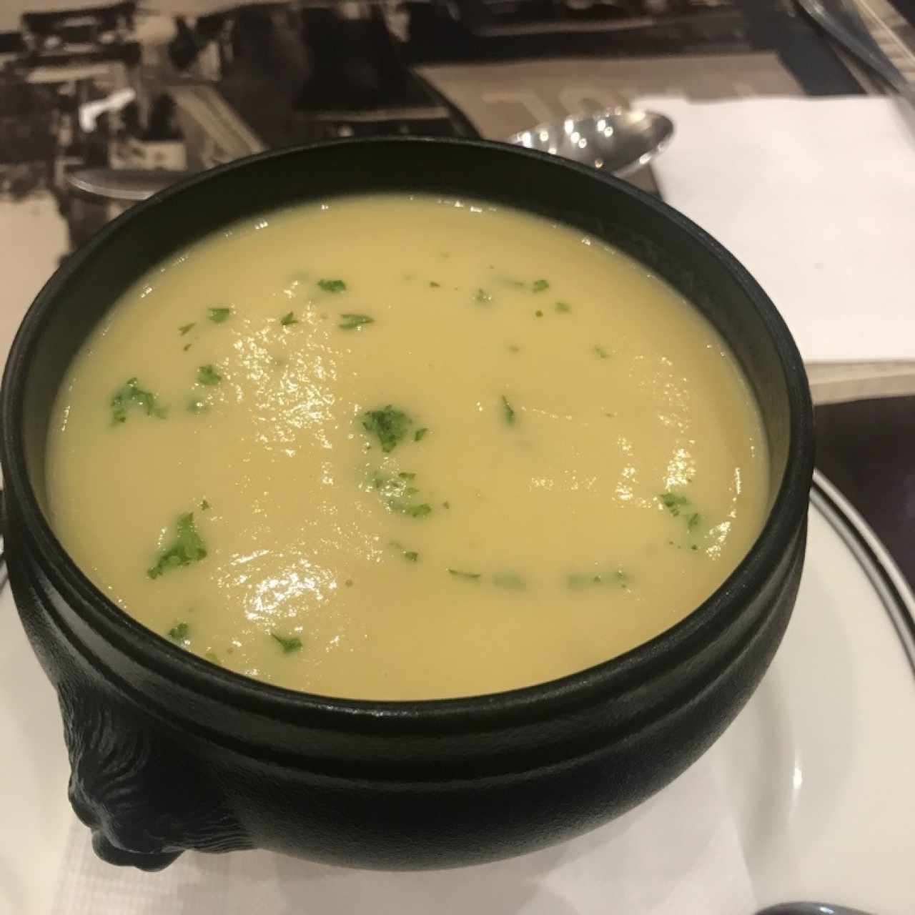 sopa de puerros