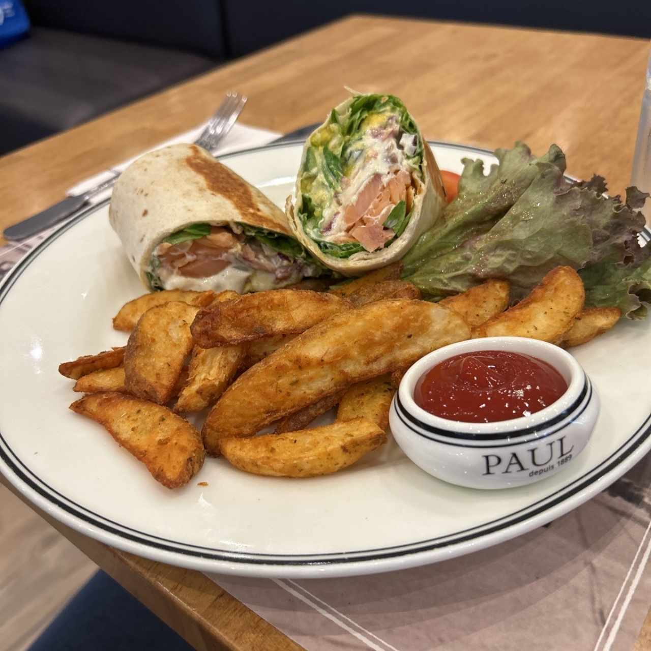 Wrap au Saumon Fumé