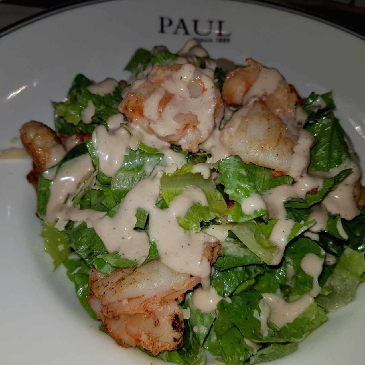 Ensalada Cesar con Langostinos