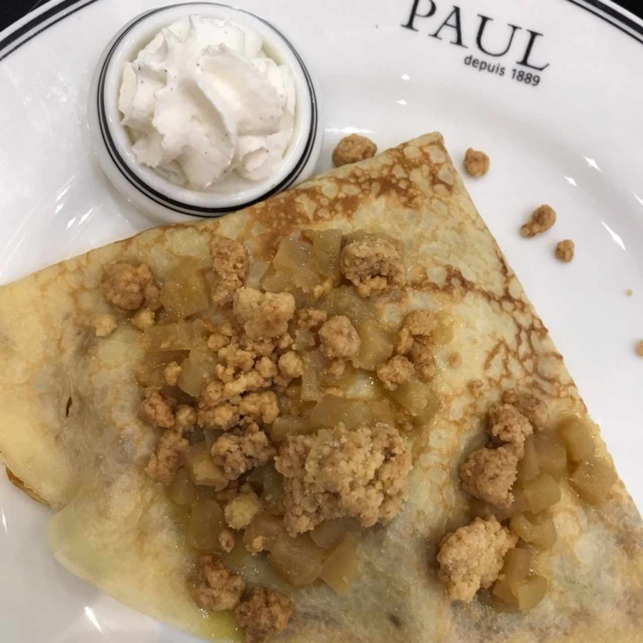 Crepe pie de manzana