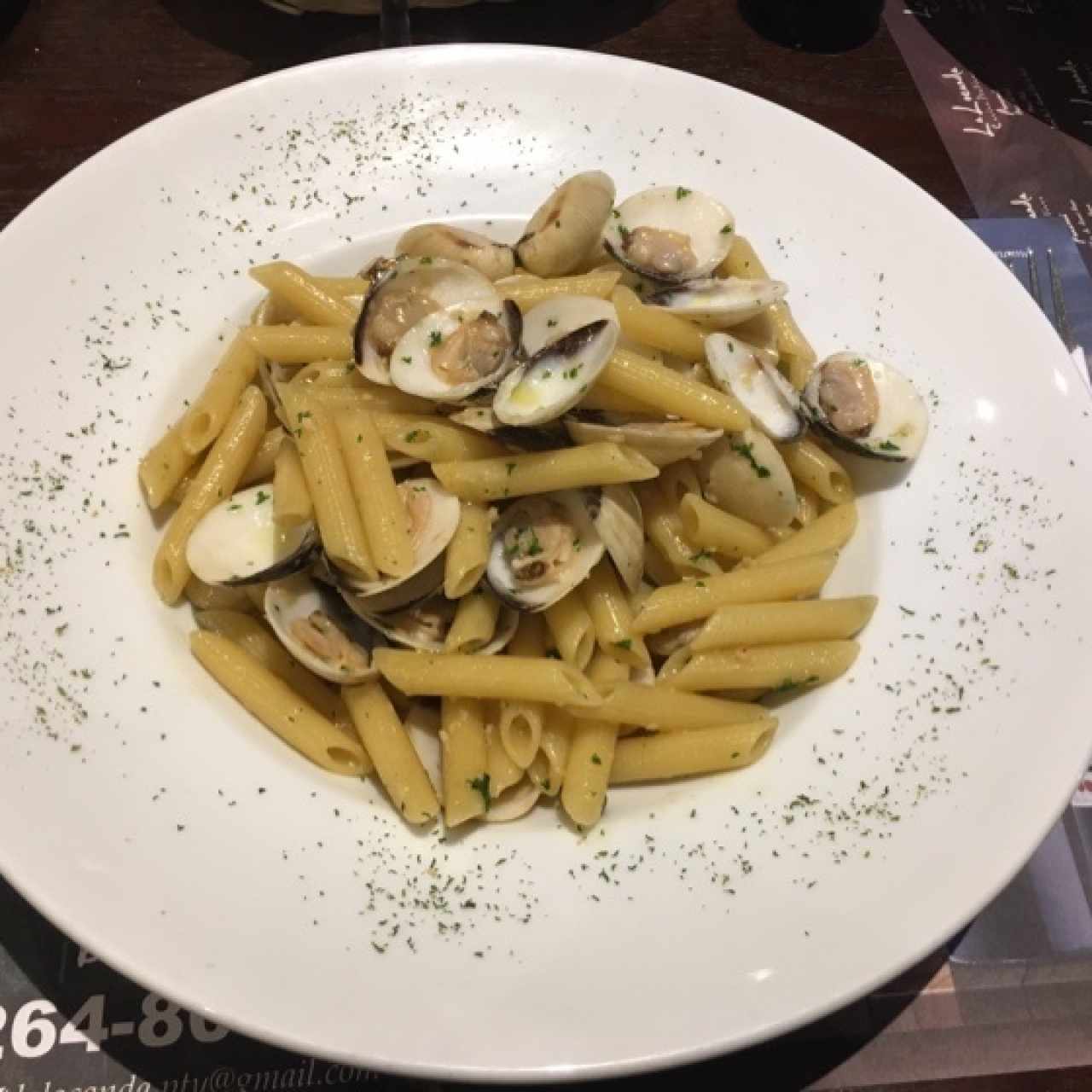 pasta penne vongole