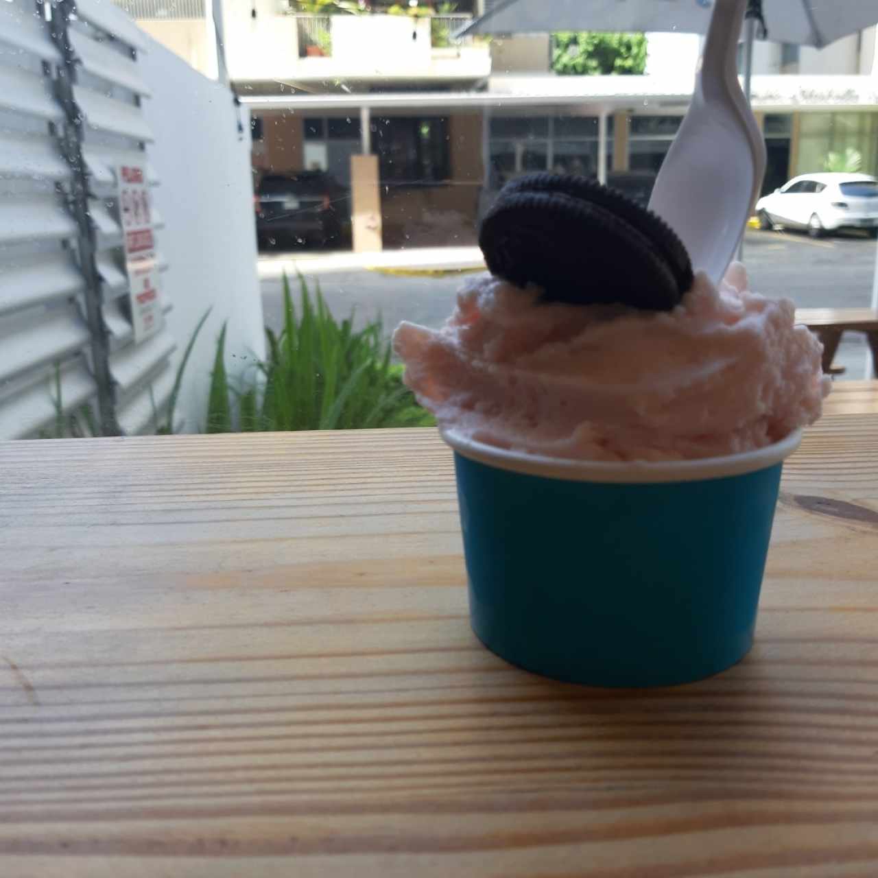 helado de rosa