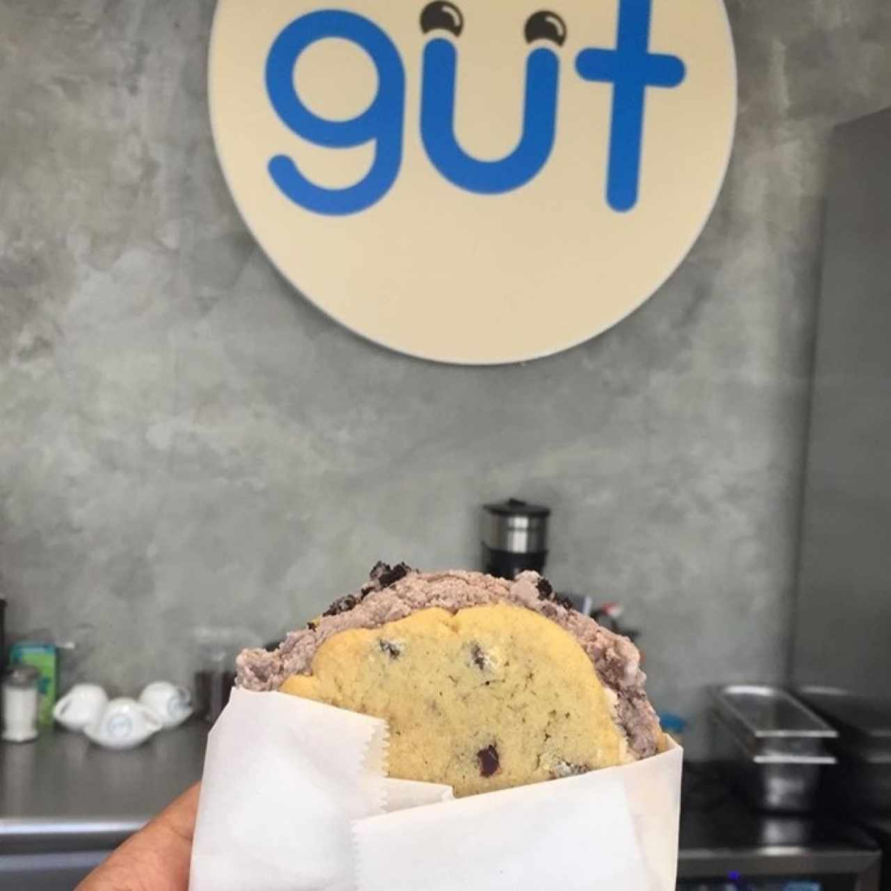 galleta de helado cookies’n cream y Vsweet