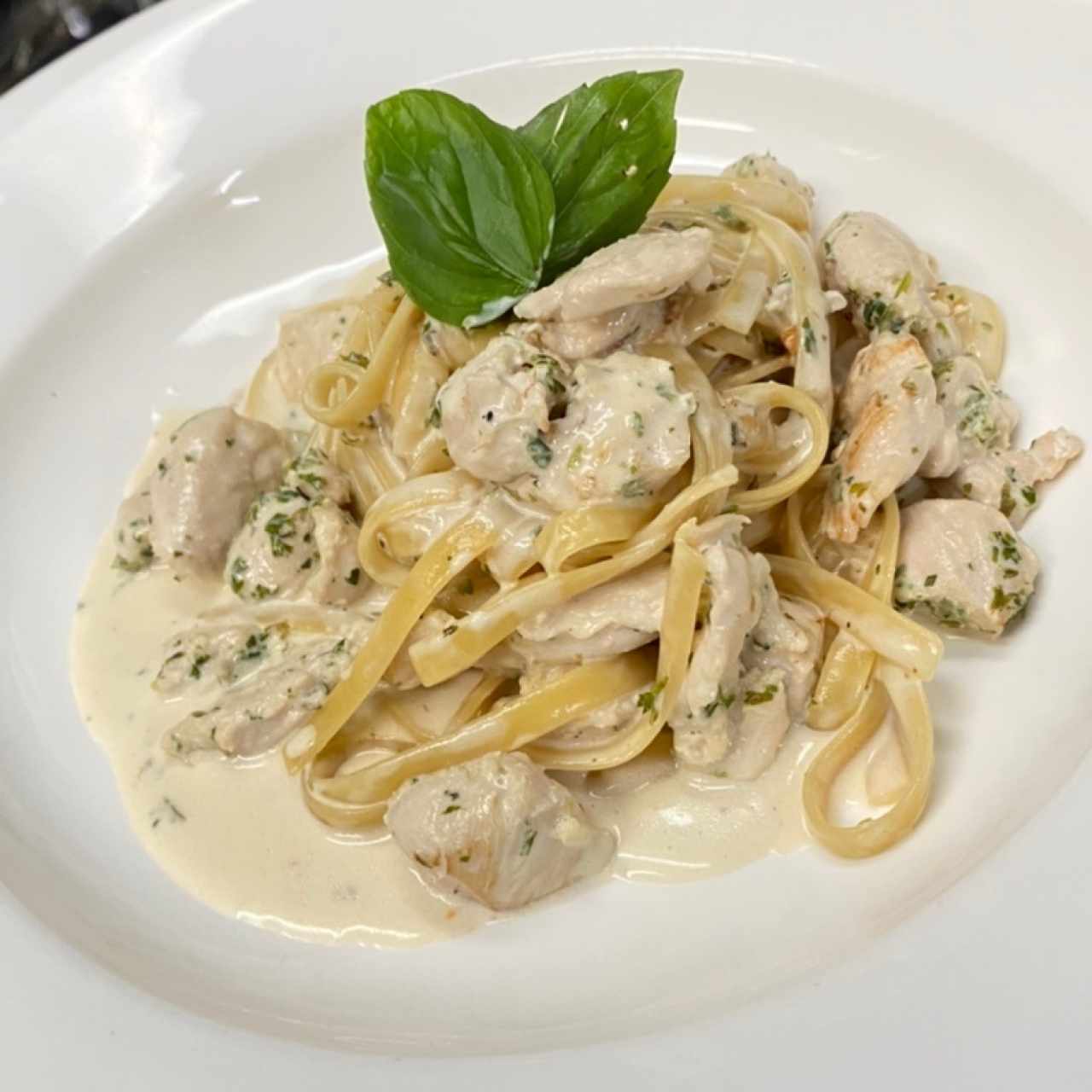 Fettuccine Alfredo Pollo