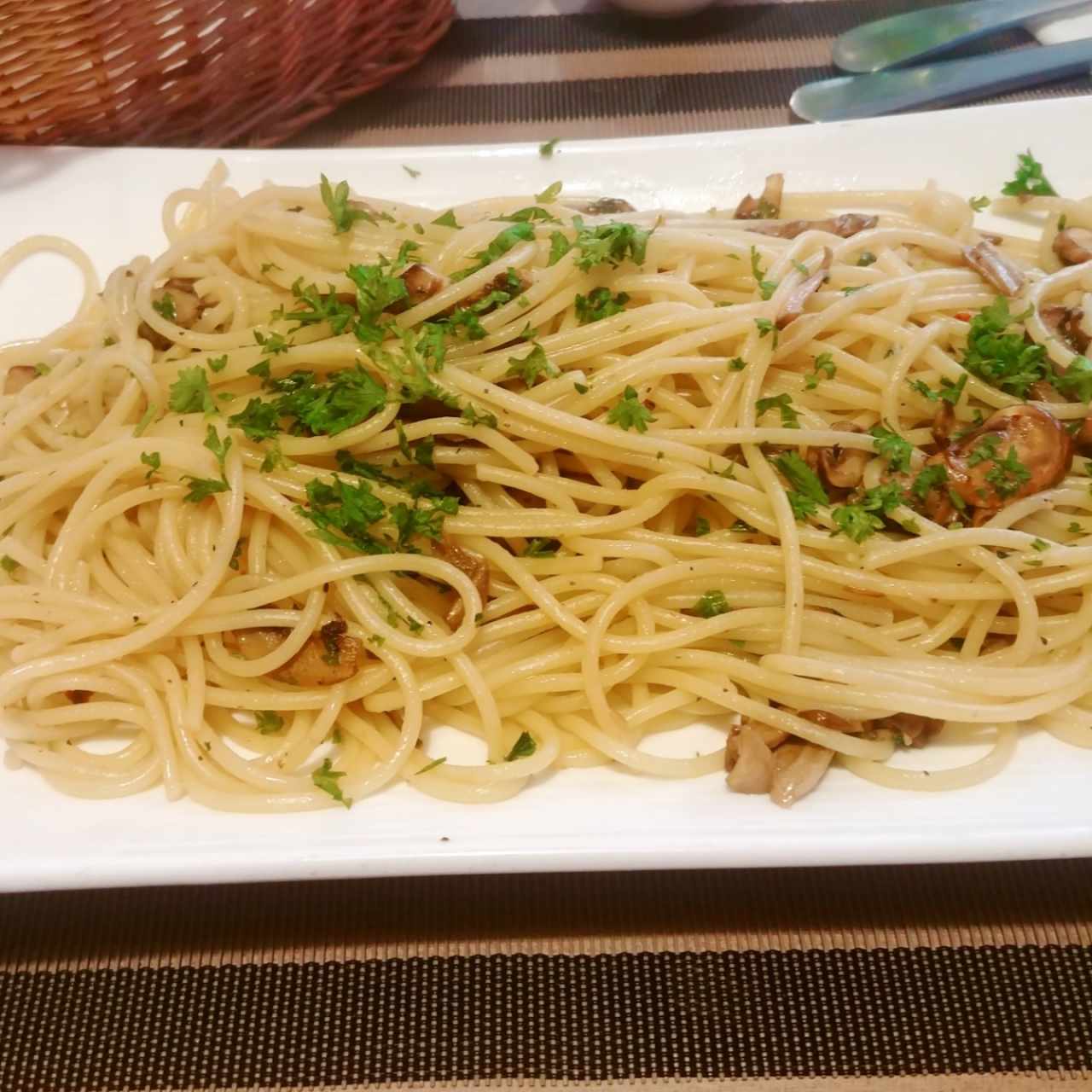 Pasta al óleo