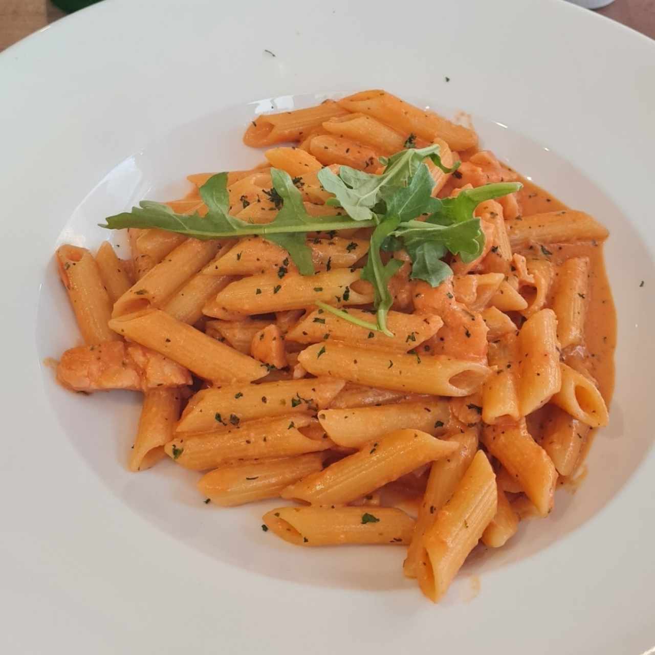 Penne salmón al vodka