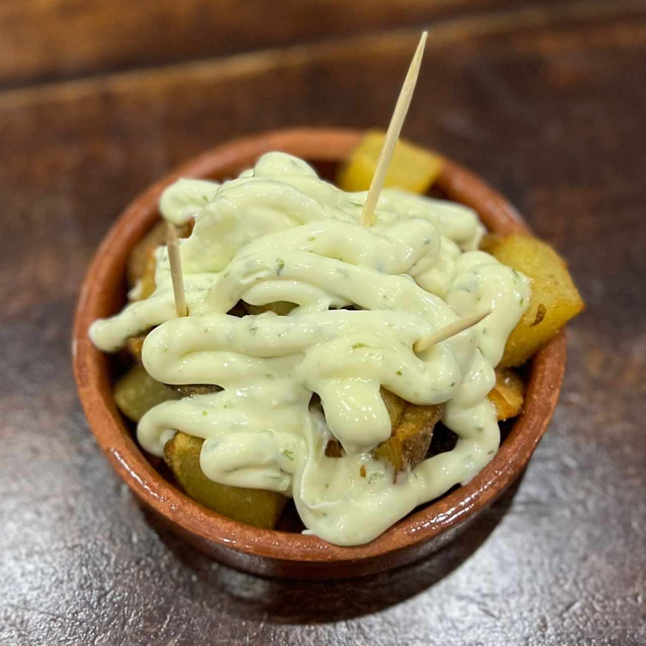 Papas alioli (tamaño tapa)