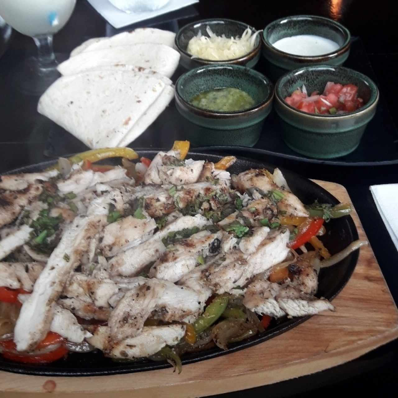 Fajitas de pollo para 2 personas