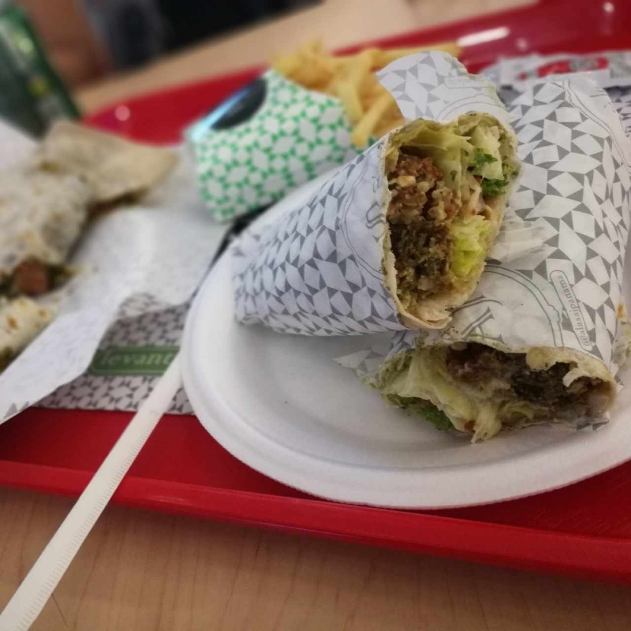 Emparedado de falafel