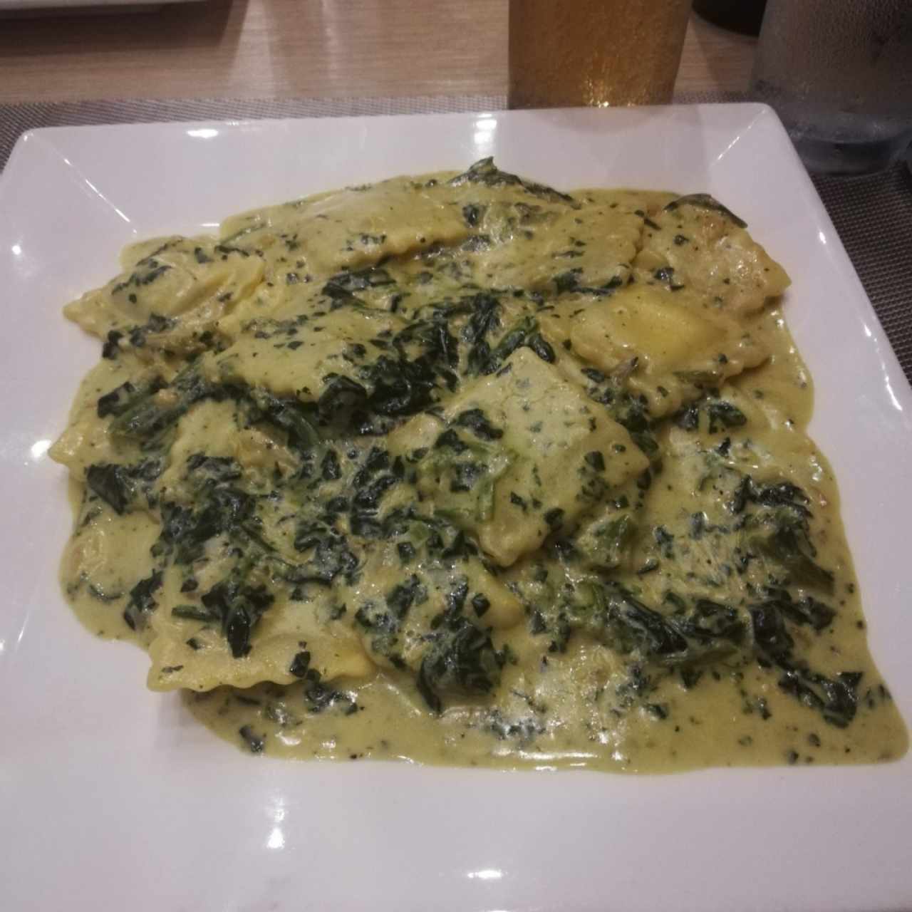 Ravioli de Espinaca con Ricotta