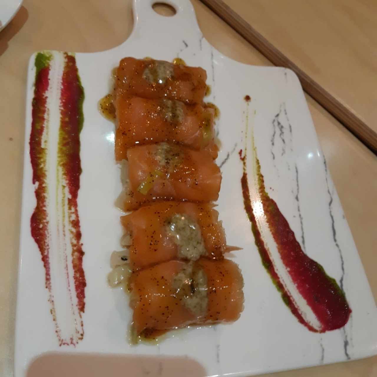 Rollitos de salmón 