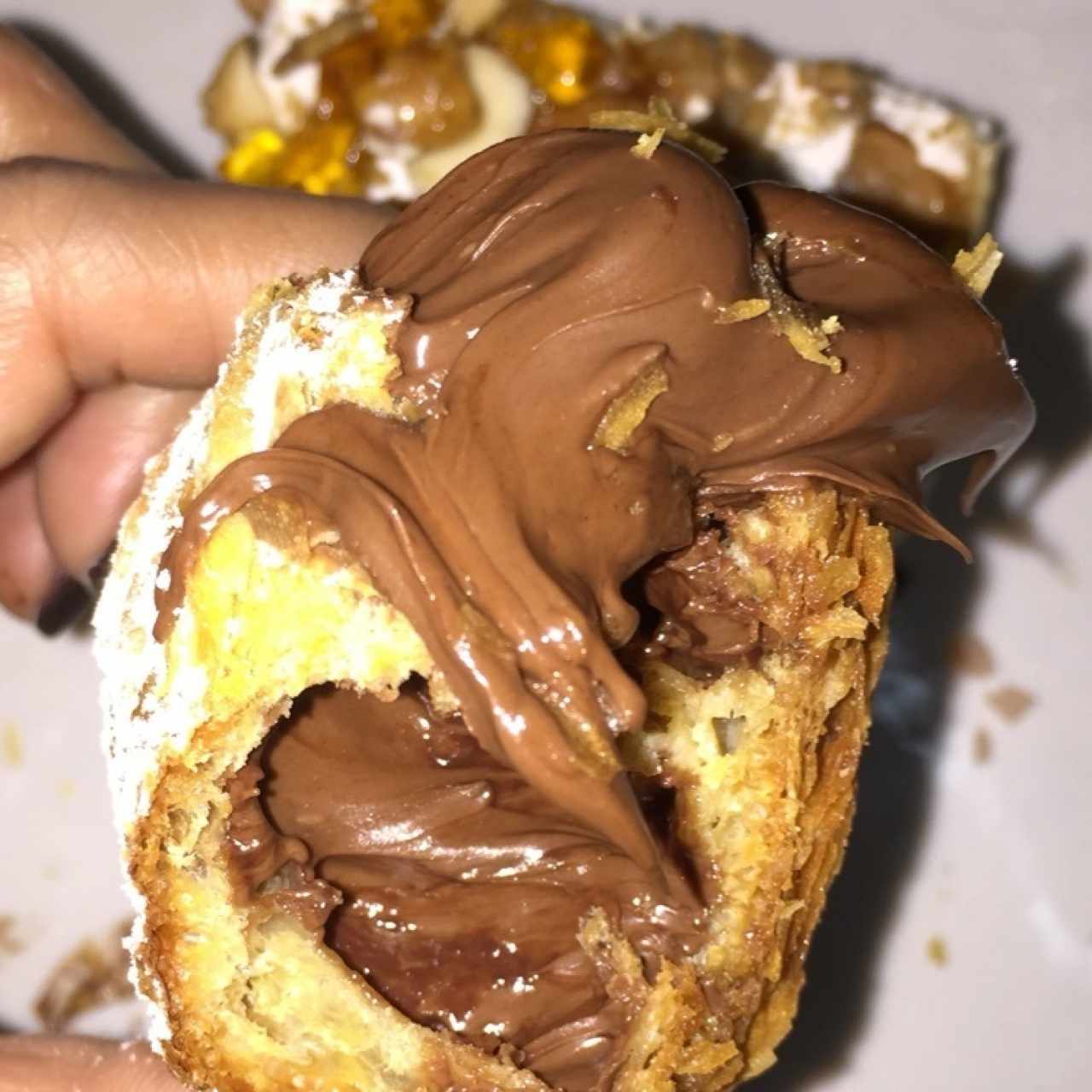 Cola de langosta rellena de Nutella ❤️