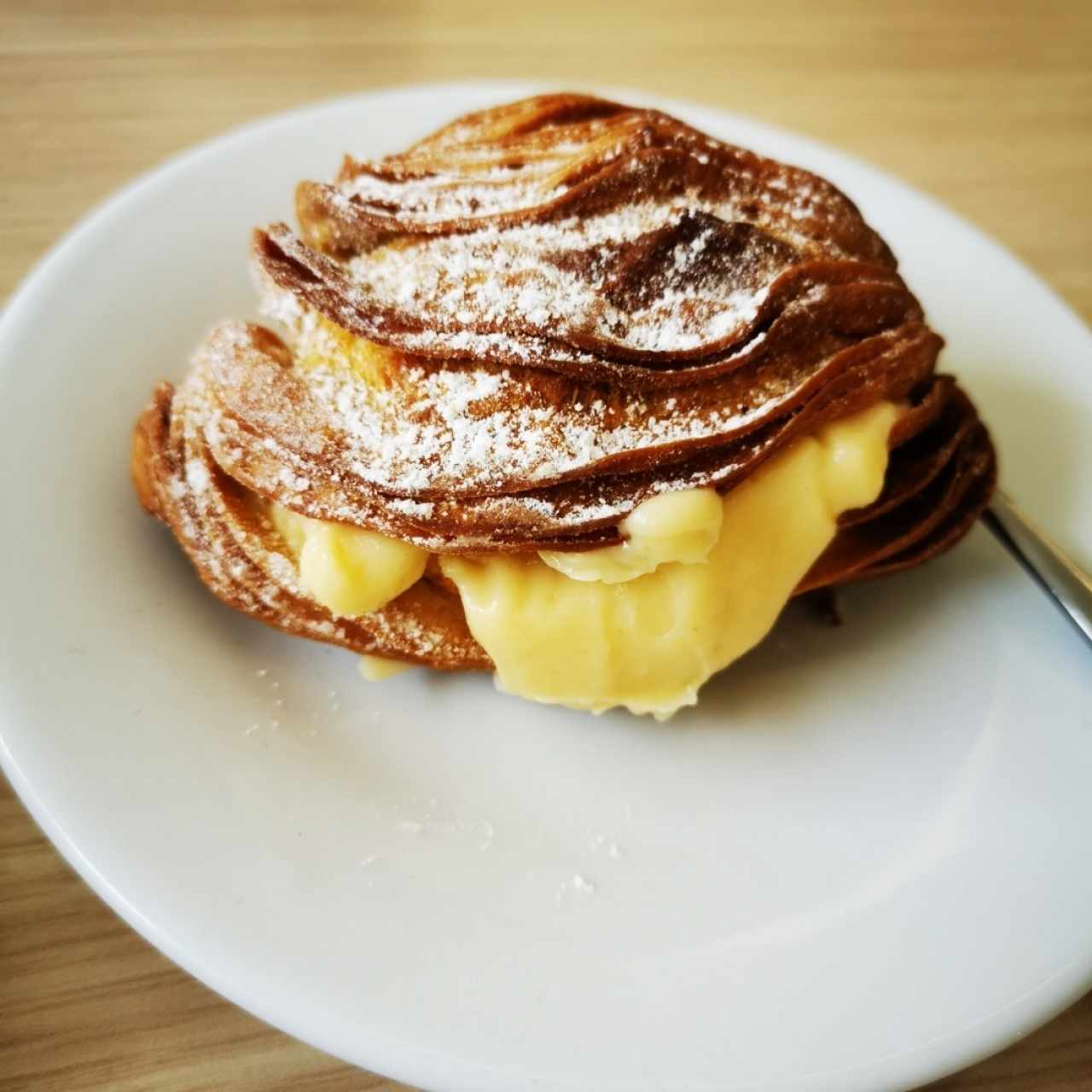 Cola de Langosta con Crema Pastelera