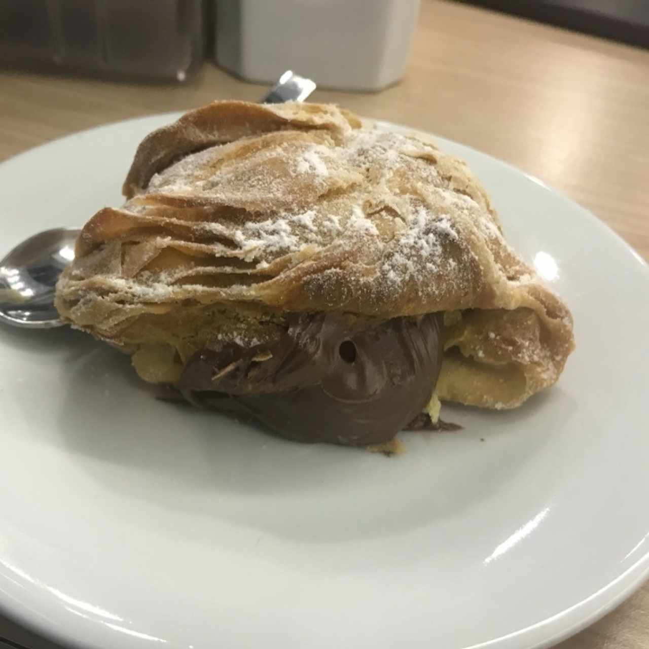 cola de langosta rellena de nutella