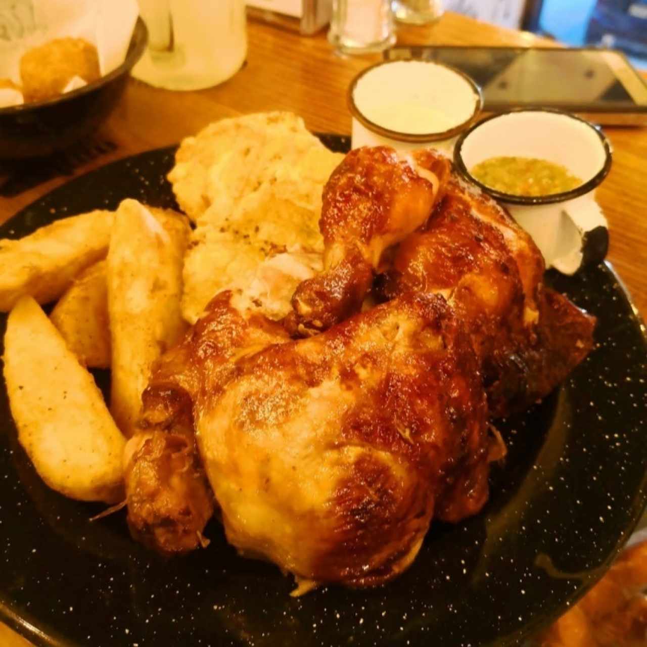 1/2 pollo asado