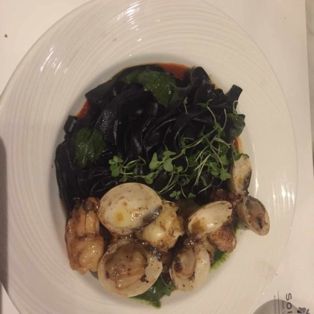 BLACK FETUCCINI PESCATORE