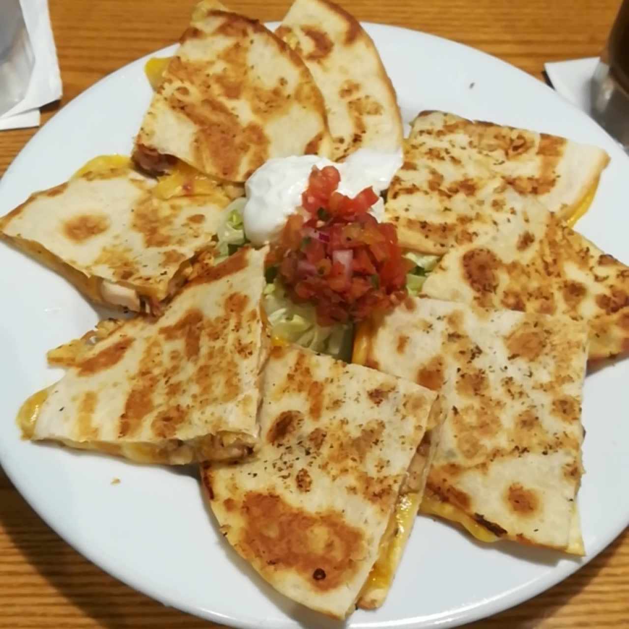 quesadillas de pollo ranch