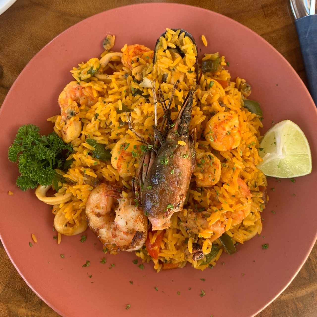 PLATOS FUERTES - Arroz con Mariscos