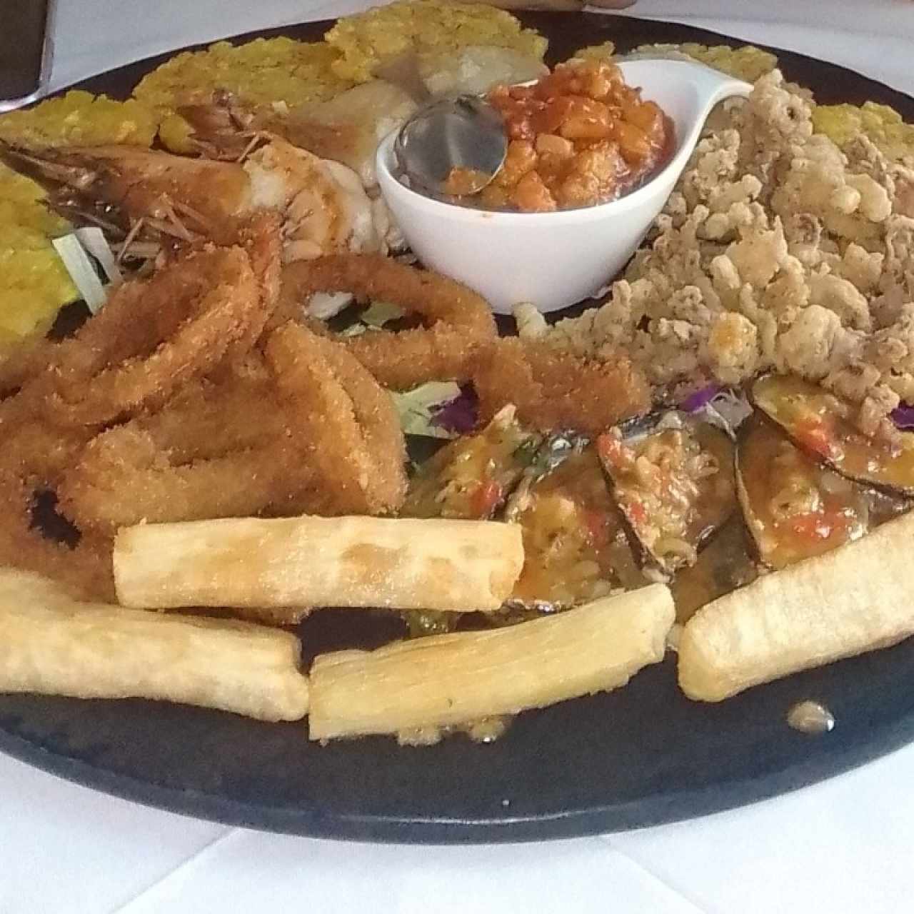 bandeja de mariscos 40 dolares 